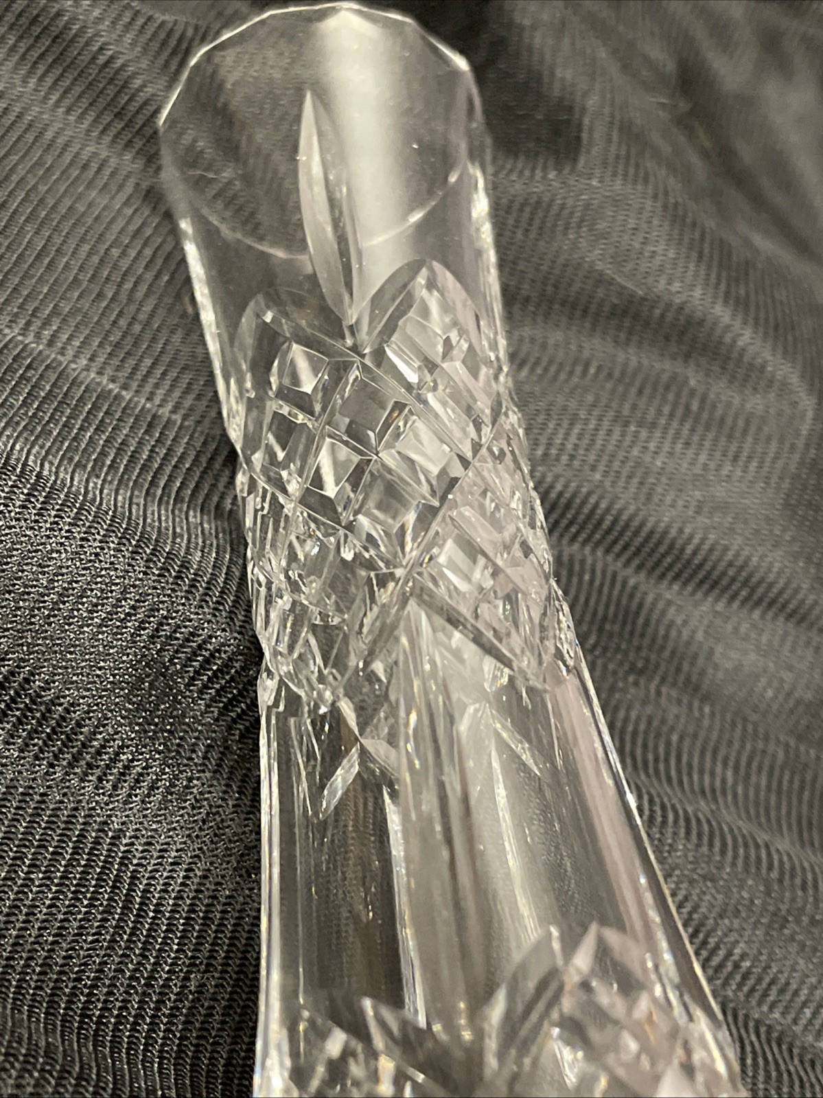 Crystal 7” Tall Bud Vase