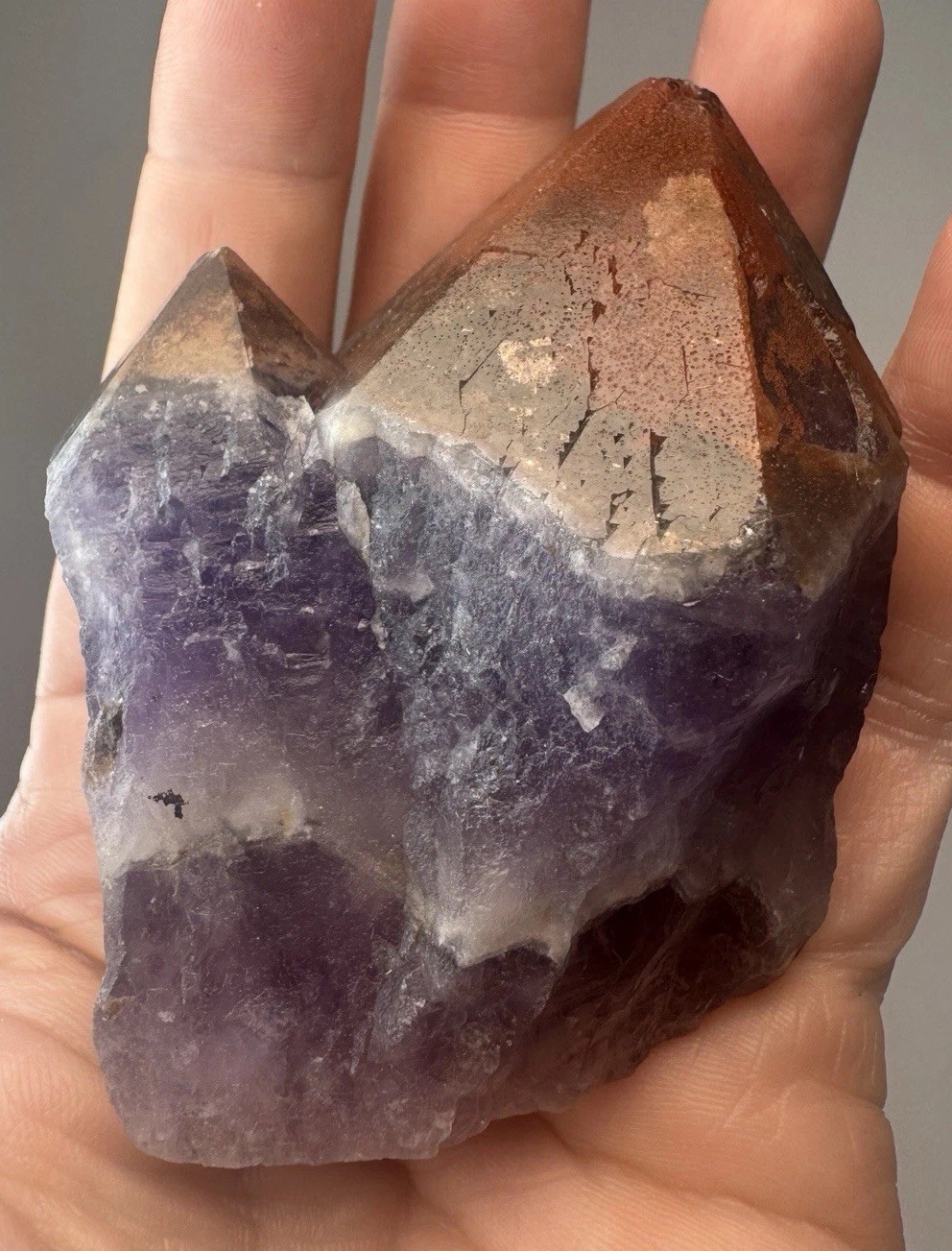 AURALITE 23 Hematite Red Cap Boreal Chevron Amethyst Quartz Crystal Canada