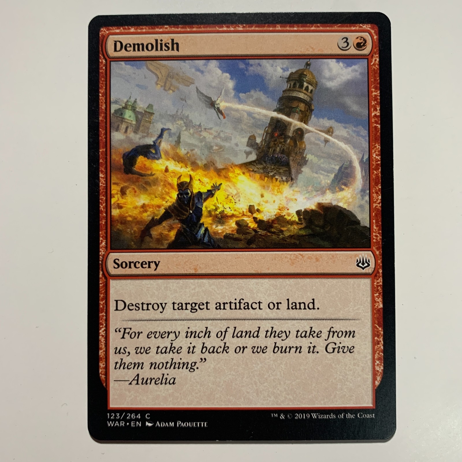 Demolish – 123/264 – War of the Spark – Magic: The Gathering