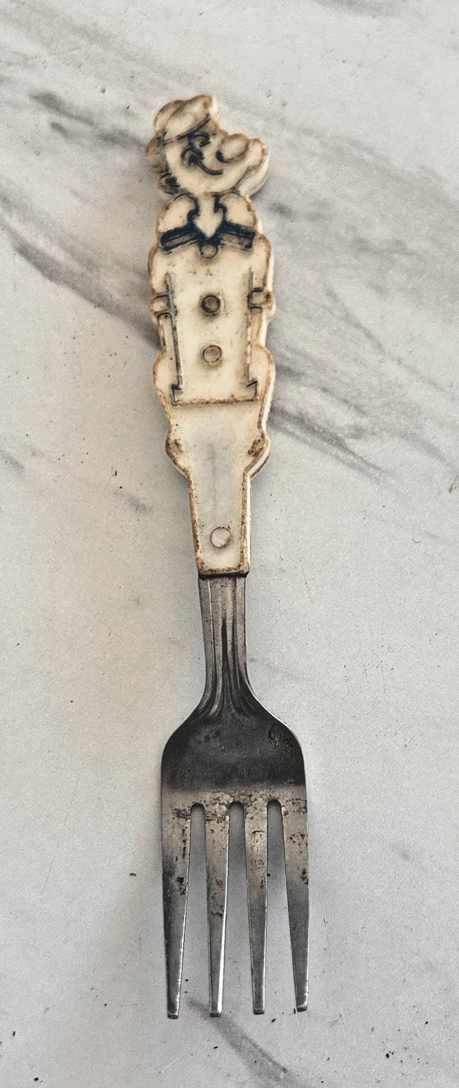 Vintage Popeye The Sailor Man Character Fork Stainless 5 3/4″ Made in Japan