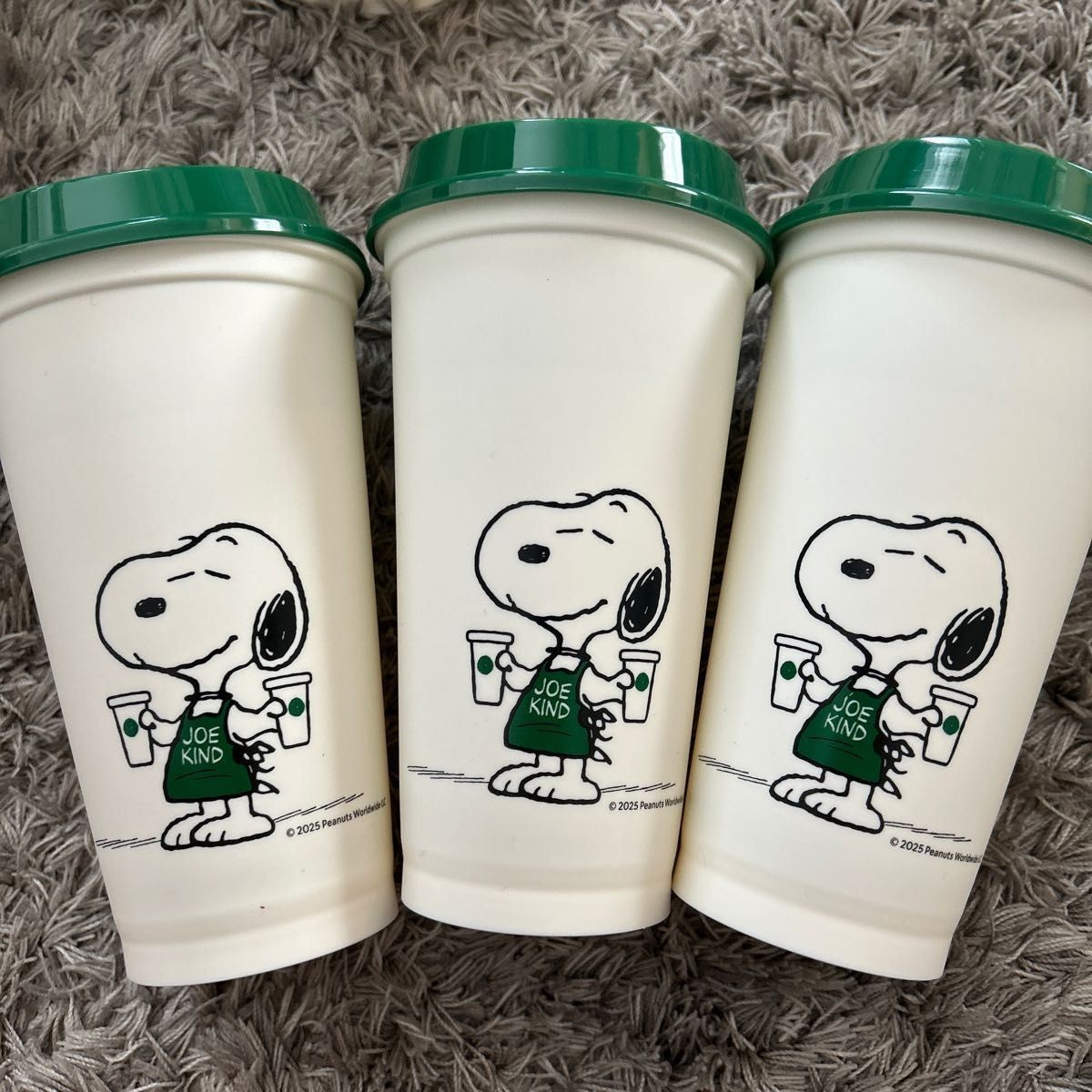 SALE Peanuts Snoopy Starbucks Reusable Cup 2025 Joe Kind White 473ml 16oz – NIB