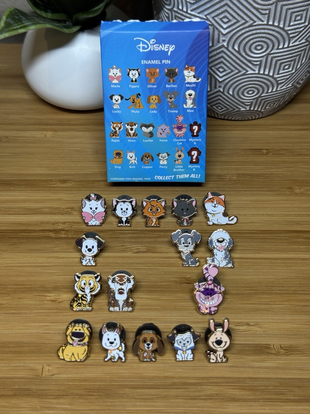 PALM LE 500 Disney Cats and Dogs Micro Mystery Collectible Trading Pin -You Pick