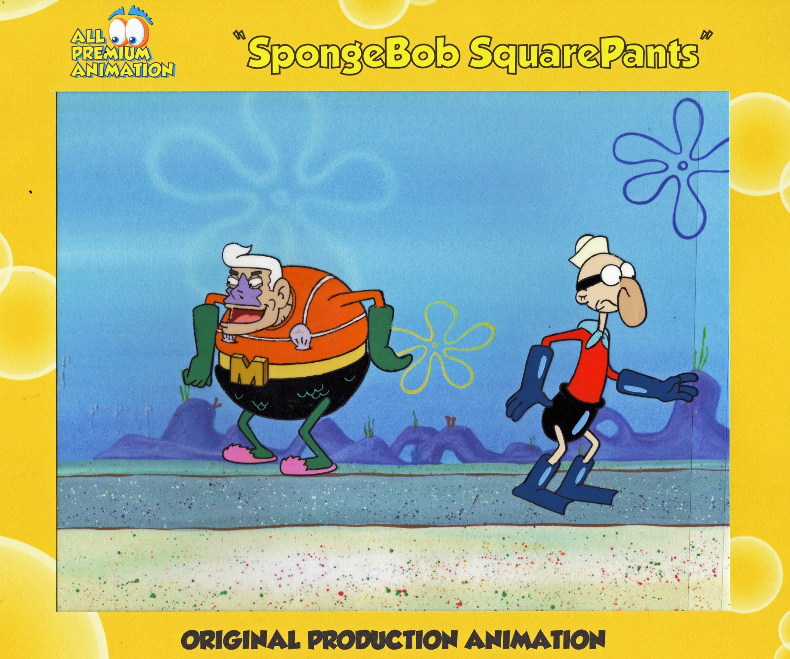 NOT $700 ONLY $279 ! Spongebob Production CEL #10391 “MERMAIDMAN/ BARNCLEBOY II”