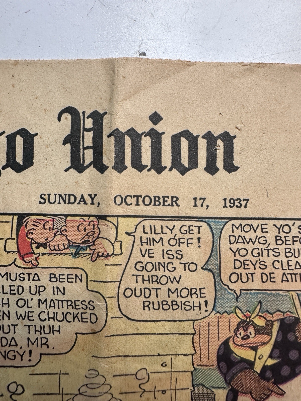 1937 Flash Gordon Sunday Comic Section San Diego Union Oct 17 Prewar