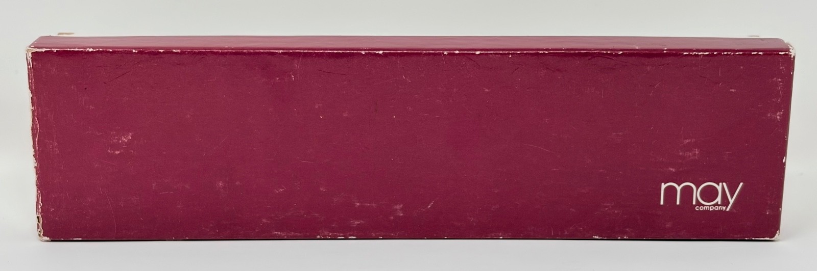 VINTAGE May Company Original Department Store May’s Jewelry Box Plum 8” x 2”
