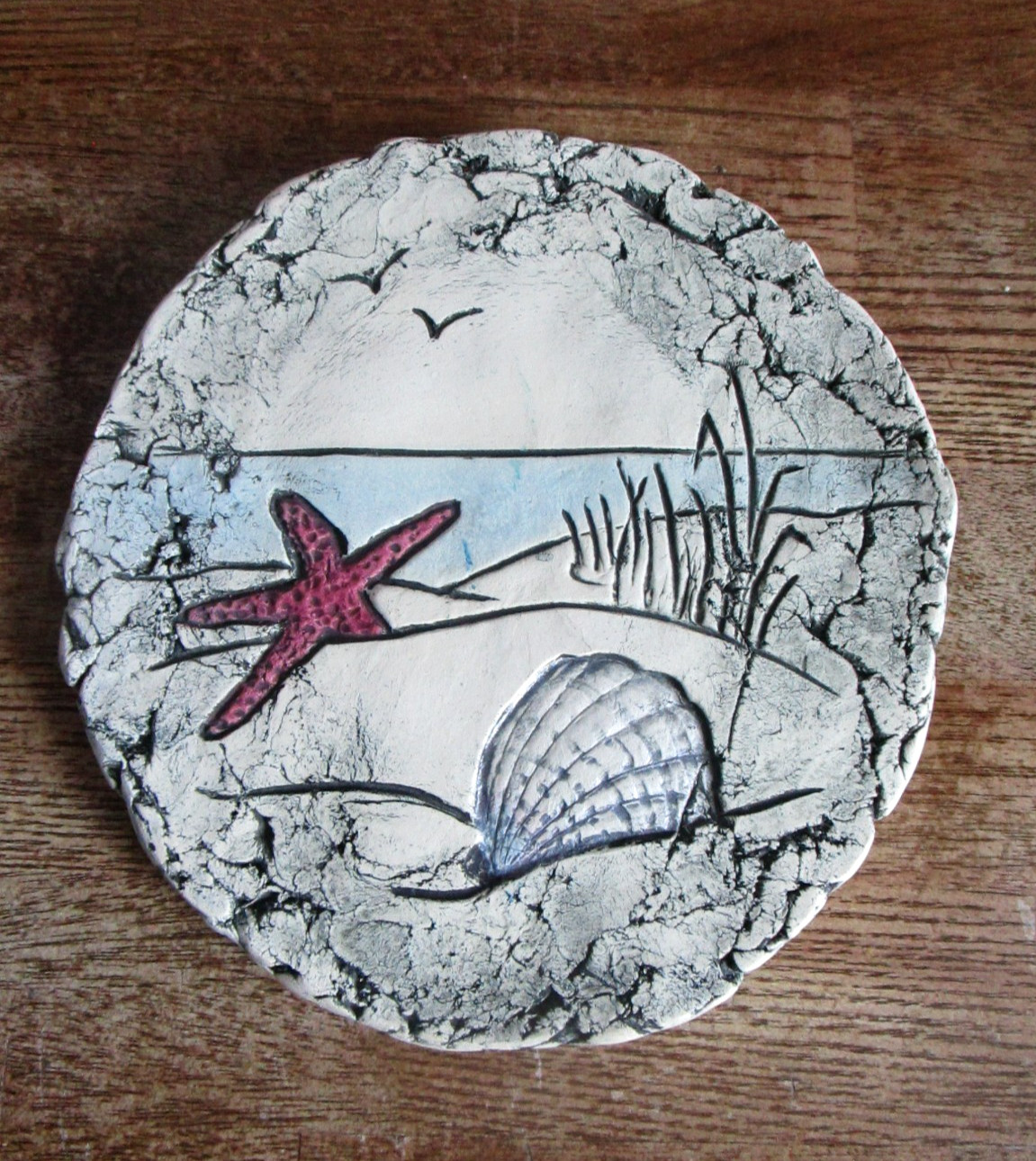 Shapes of Clay by Stan Beach Design Mt. Ranier Ash & Local Clay Plaque