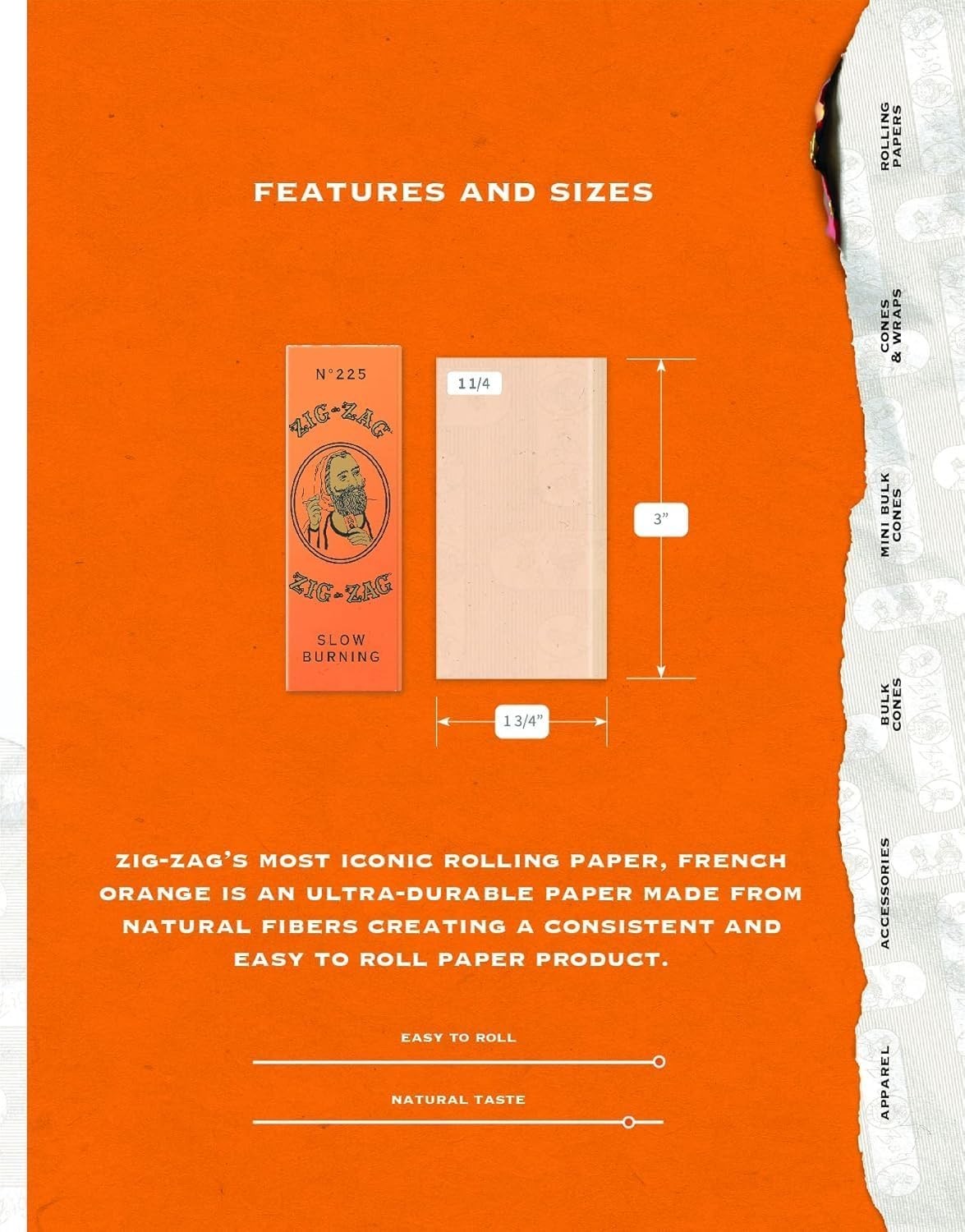 Slow Burning 1 1/4 Size Rolling Papers Carton – 1536 Count