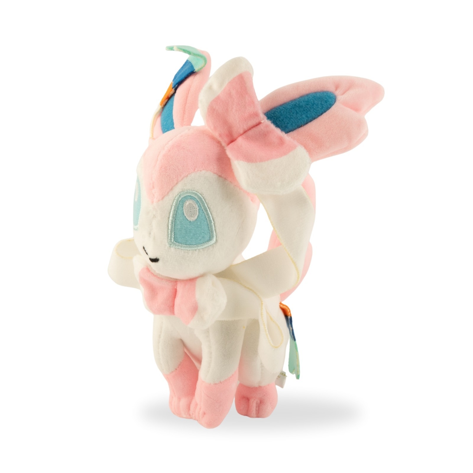 Pokémon Sitting Sylveon Plush Toy 9″ Eeveelution Fairy Eevee Soft Collectible