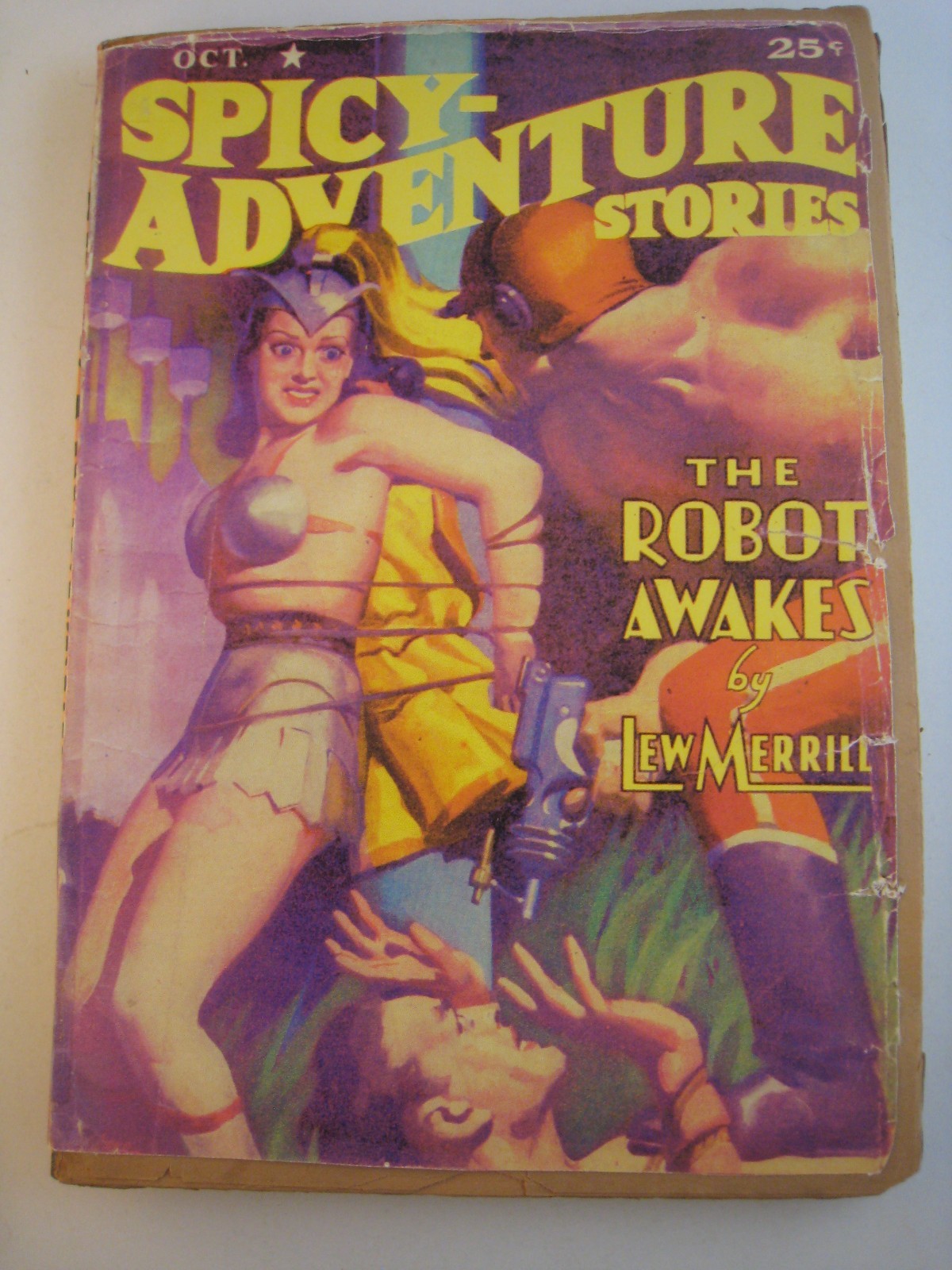 ORIGINAL Spicy Adventures Pulp Magazine – OCT. 1940 … ROBOR AWAKES