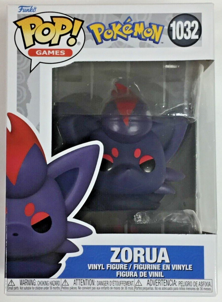 Funko Pop! Games Pokemon Zorua #1032 With Pop Protector