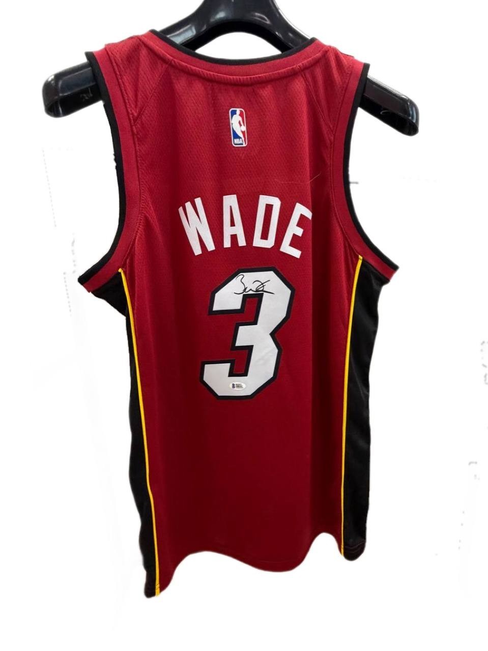 Hand Signed Basketball Authentic Jersey Dwyane Wade #3 Autographed BAS COA