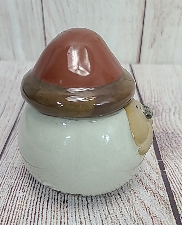 Kirkland’s Potters Garden Santa Head Tealight Holder Trinket Jar Glazed 3.25″