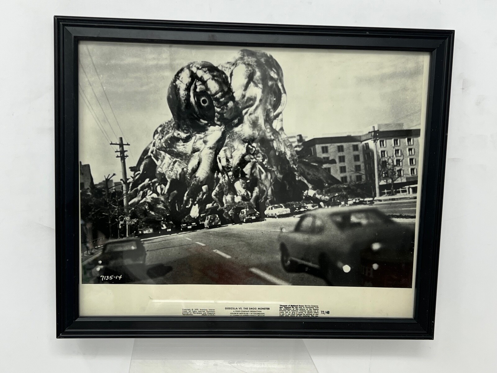 Godzilla vs Hedora The Smog Monster Movie TV Promo Photo 8X10 B&W circa 1972