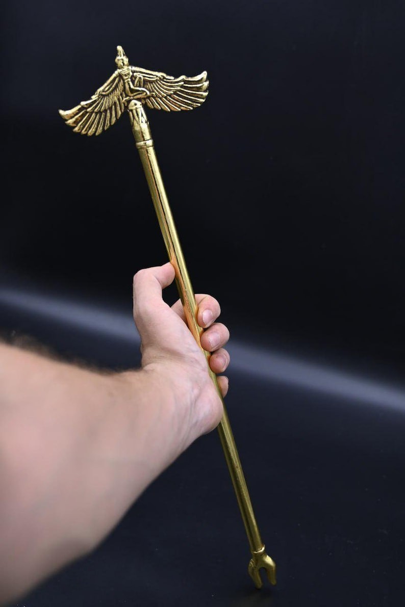 Goddess Isis Scepter, Egyptian Mythology Replica Ancient Egyptian Antiques BC