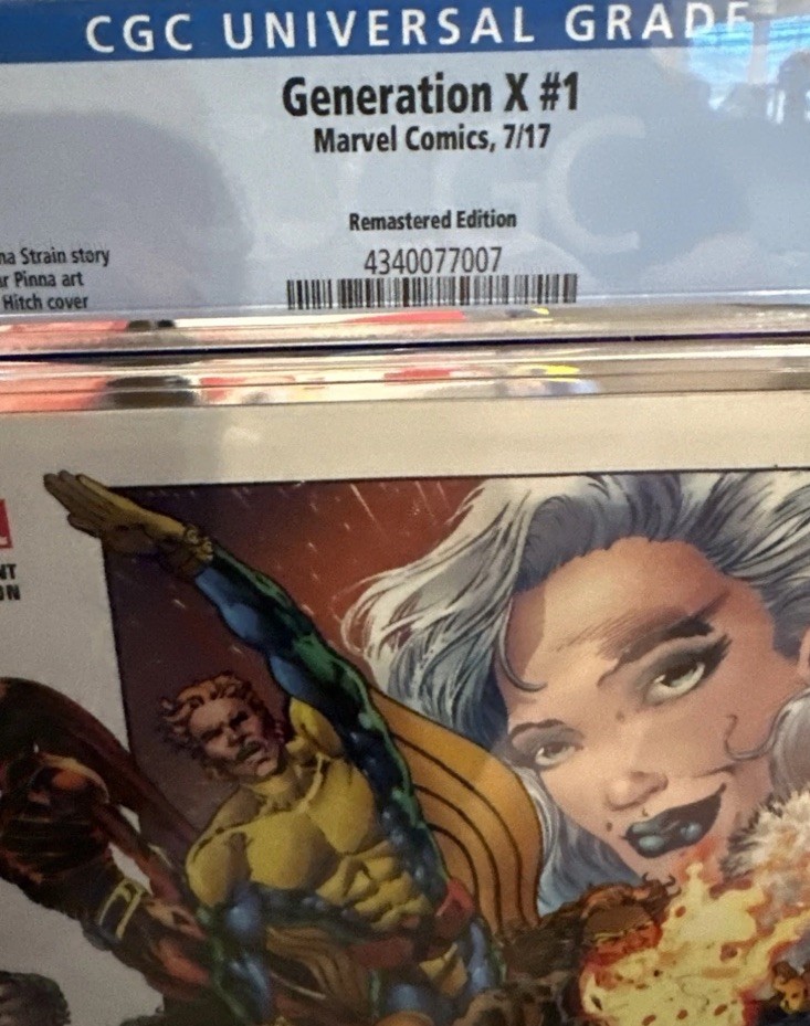 CGC 9.8 Generation X 1, 2017 (Remastered 1:1000) Variant Bryan Hitch SUPER RARE!