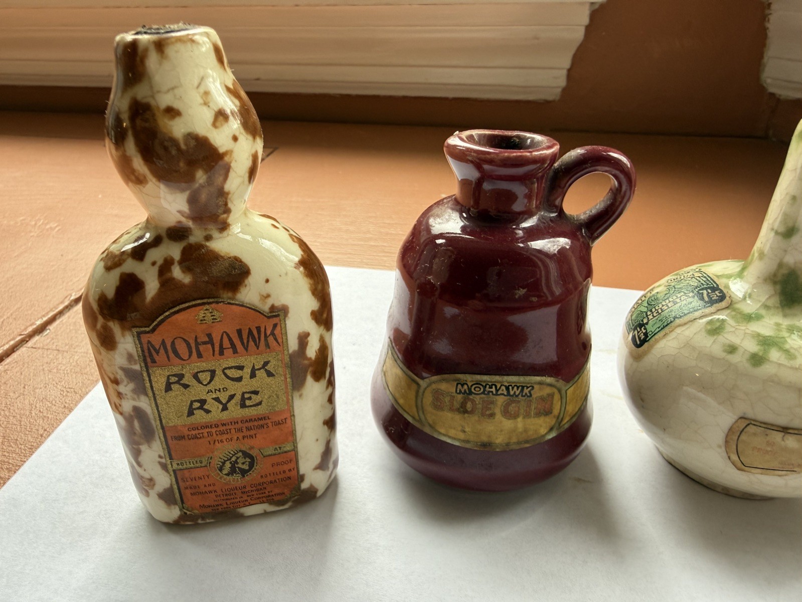 VINTAGE MOHAWK LIQUOR BOTTLES