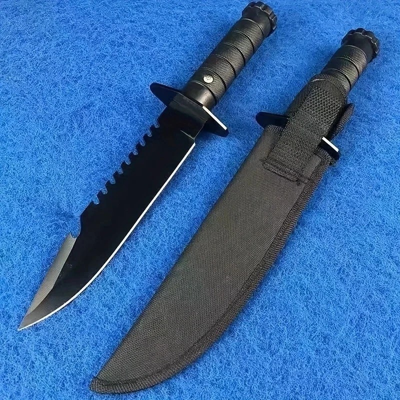 10″ Tactical Survival Rambo Hunting Fixed Blade Army Bowie with Sheath