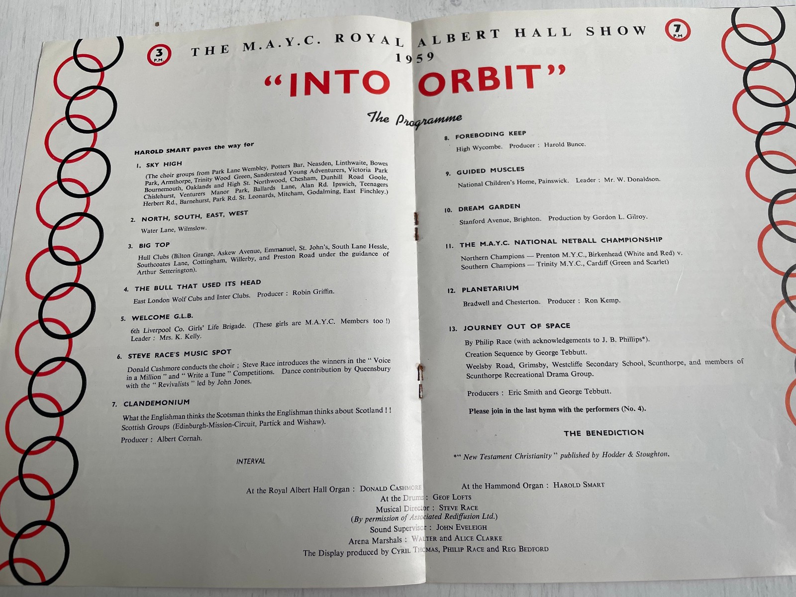 3 x M.A.Y.C. London Weekend Show Programmes 1959-1961-Royal Albert Hall
