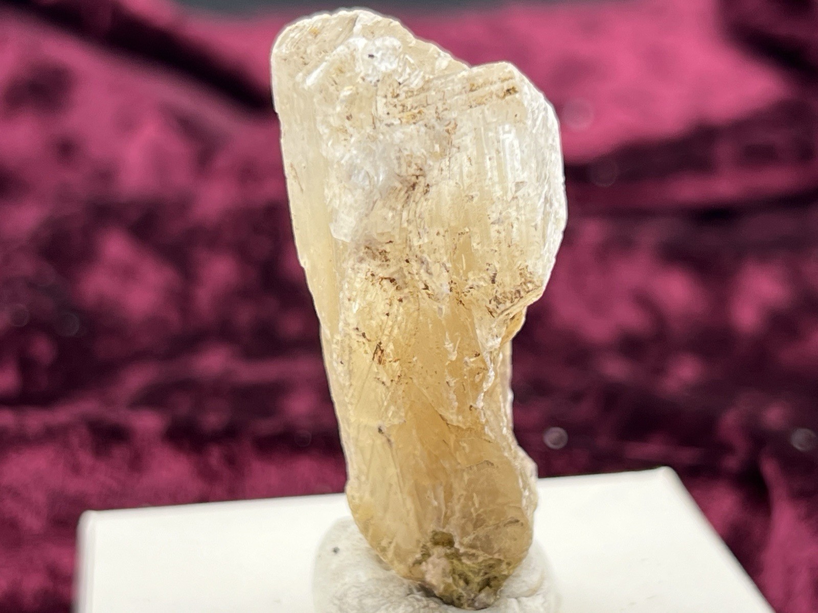 Golden Phantom Selenite Crystal, Santa Eulalia, Chihuahua, Mexico. 30 grams
