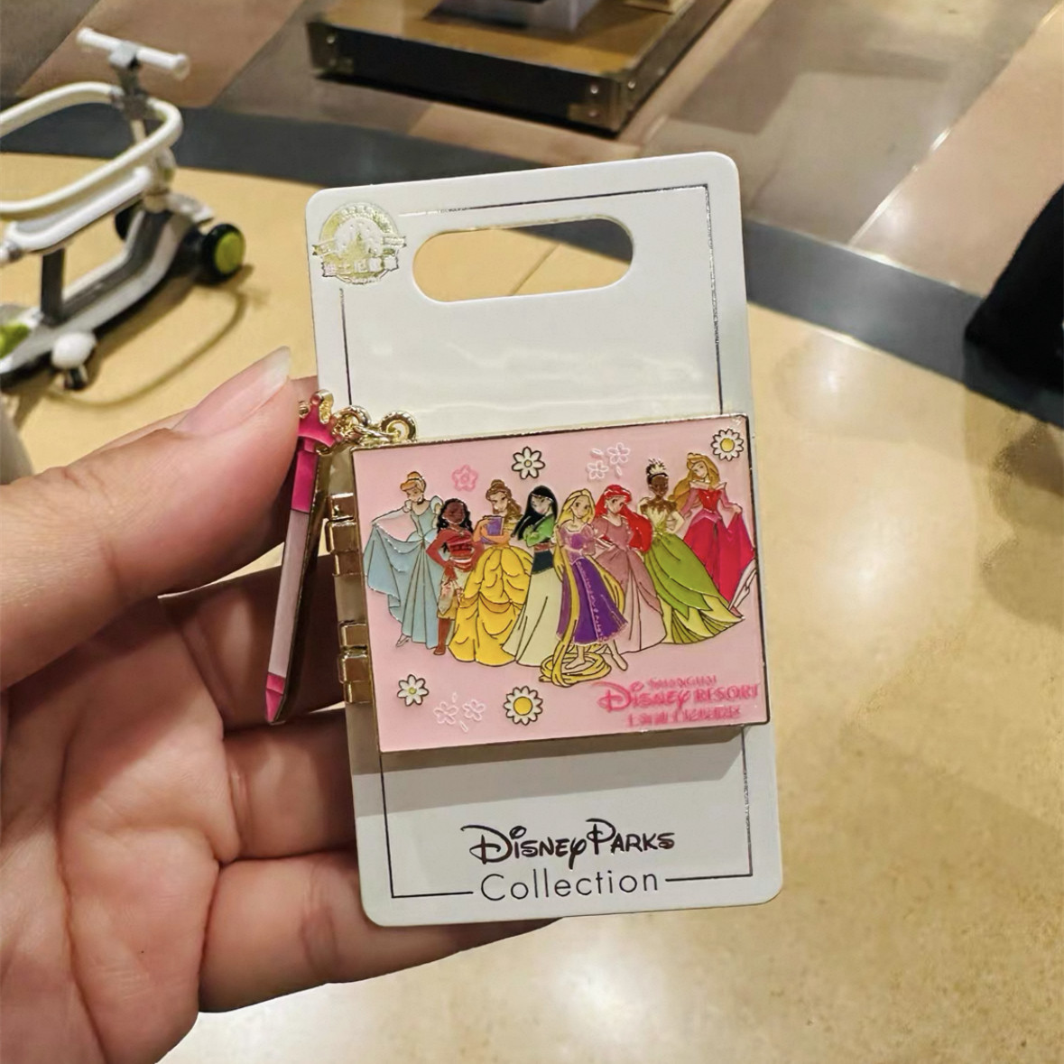 Disney pin authentic 2025 princess signature shanghai disneyland
