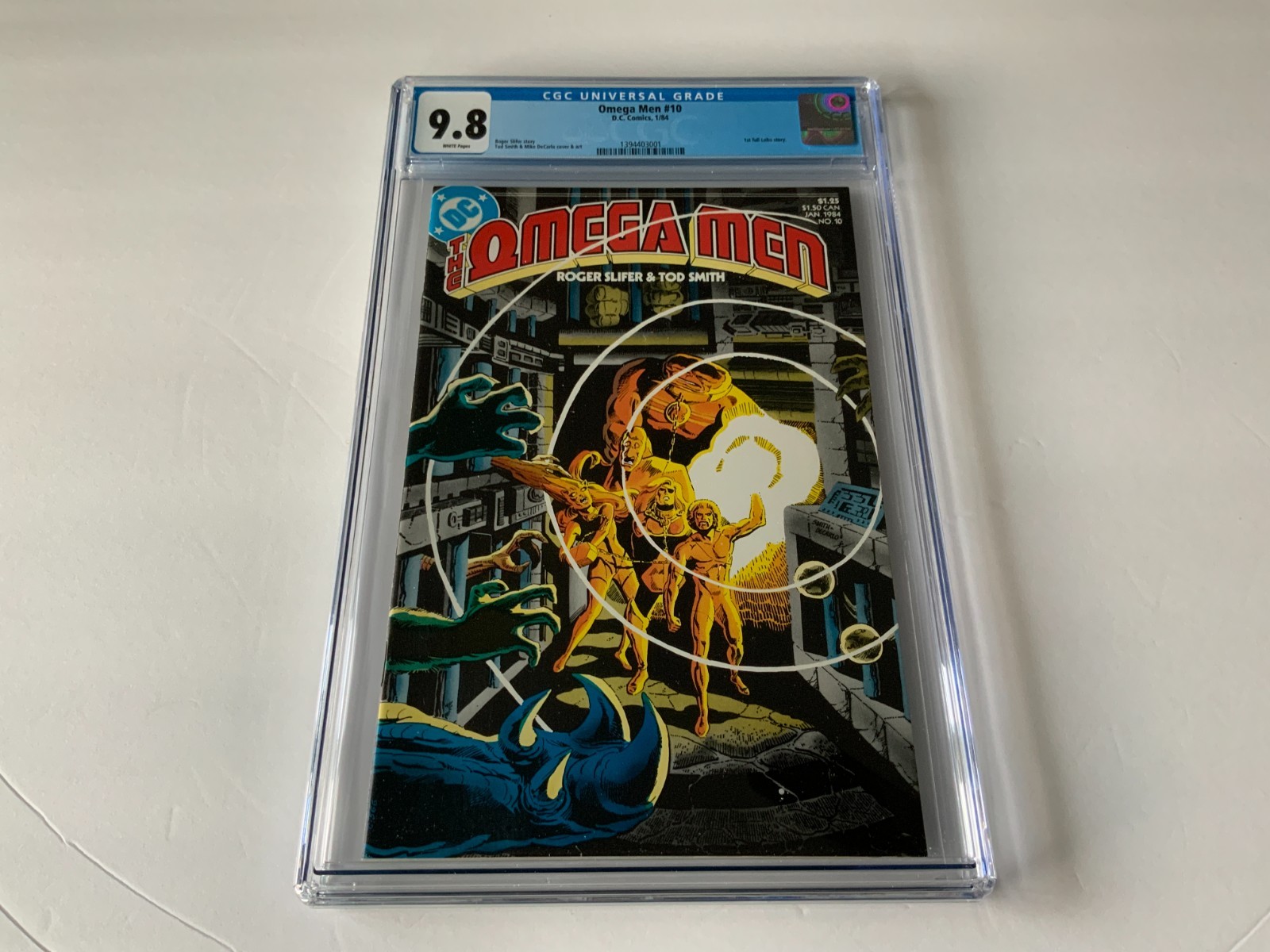 OMEGA MEN 10 CGC 9.8 WHITE PAGES 1ST FULL LOBO STORY DC COMICS 1984 P3R