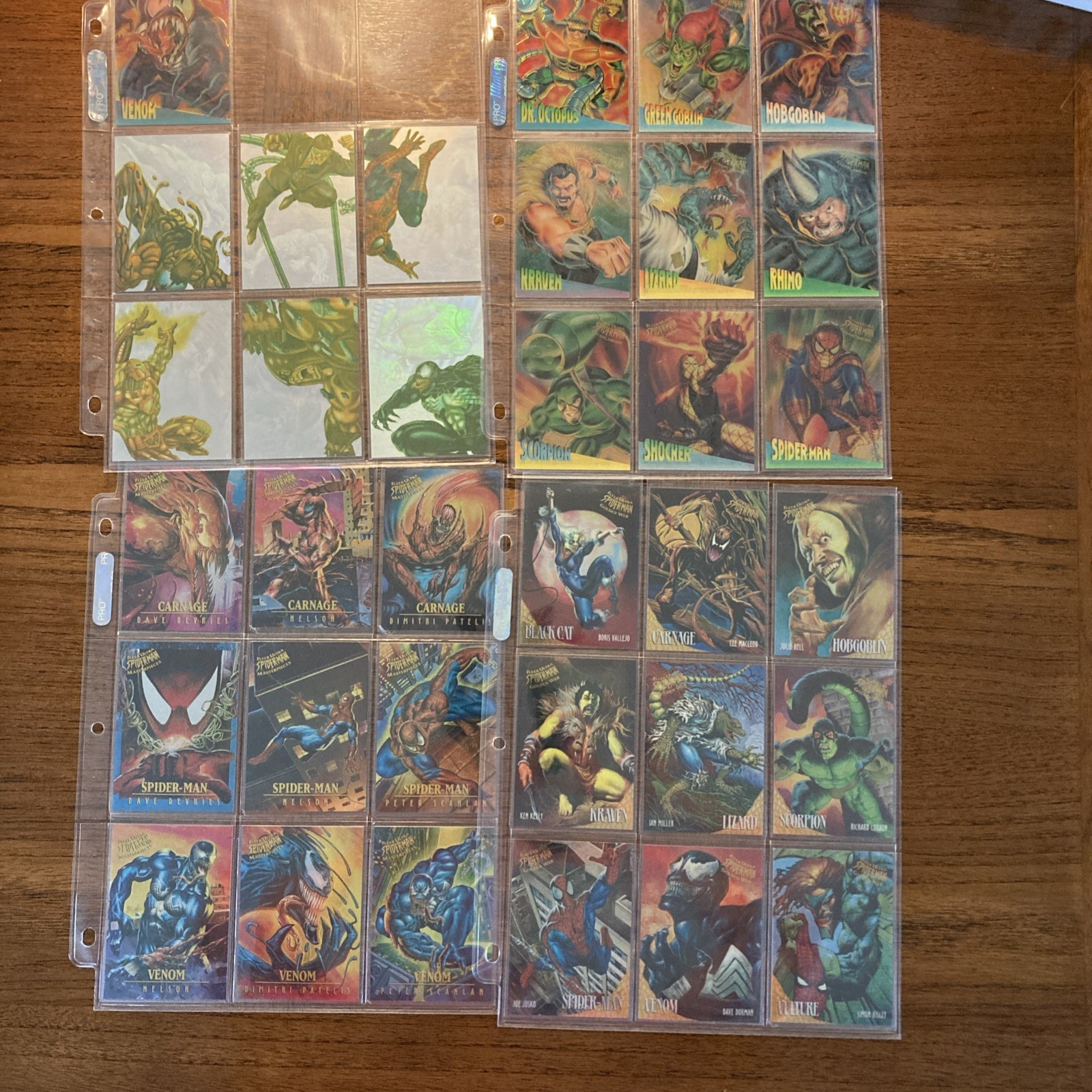 1995 Fleer Ultra Spider-Man, All 34 Chase / Insert Sets Complete