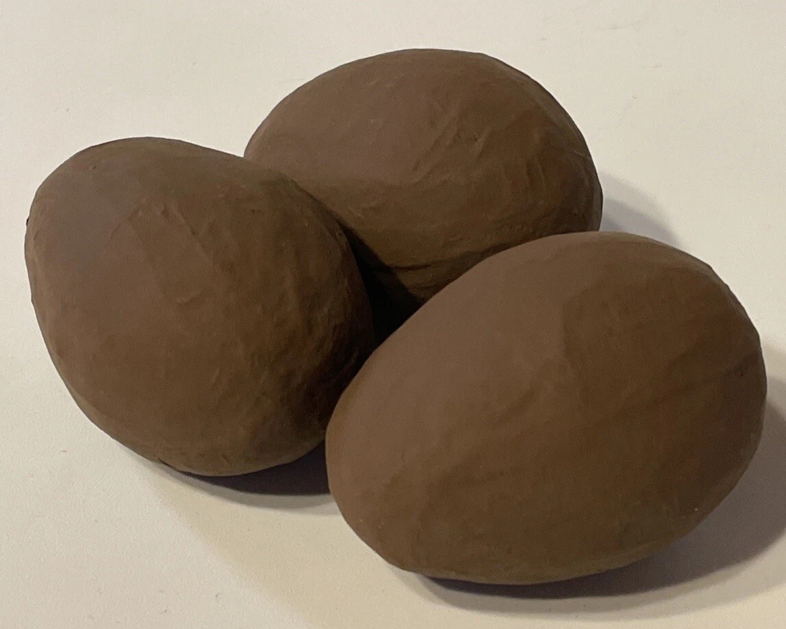 Easter Eggs “Chocolate” Custom Paint Chalk Painted Papier Mache