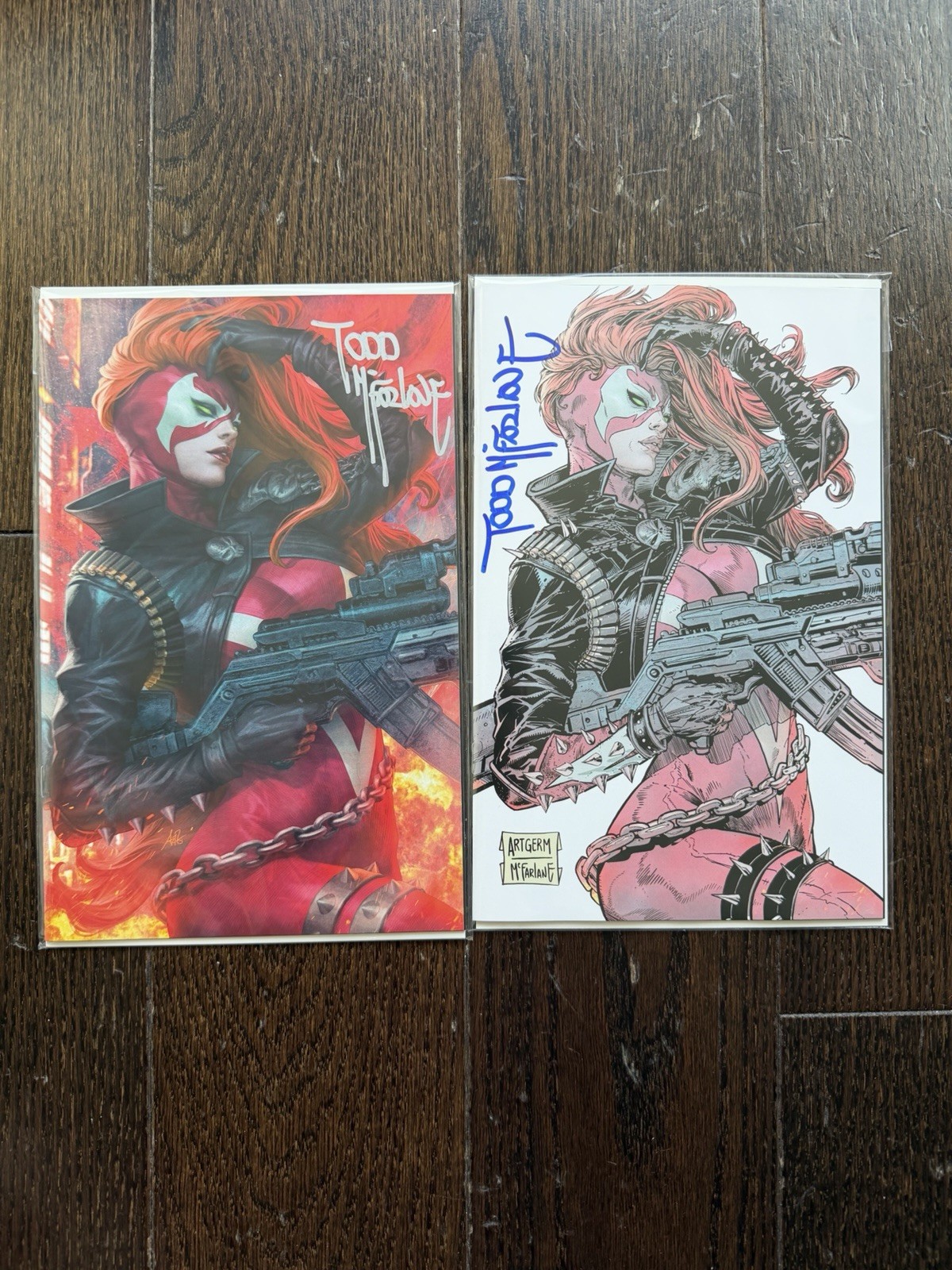 She-Spawn McFarlane & Artgerm SDCC Whatnot Set SIGNED by Todd (Ltd. 750) IN HAND