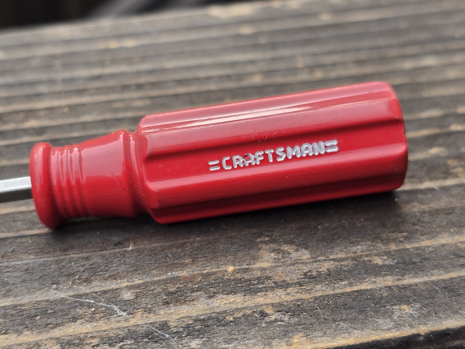 Vintage Craftsman 41053 E WF Screwdriver 1/8″ Red Handle 6 1/2″
