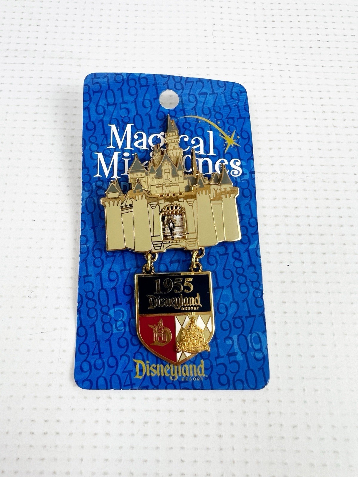 Vtg Disney Pin Magical Milestones 1955 Opening Day Disneyland Castle Walt 2005