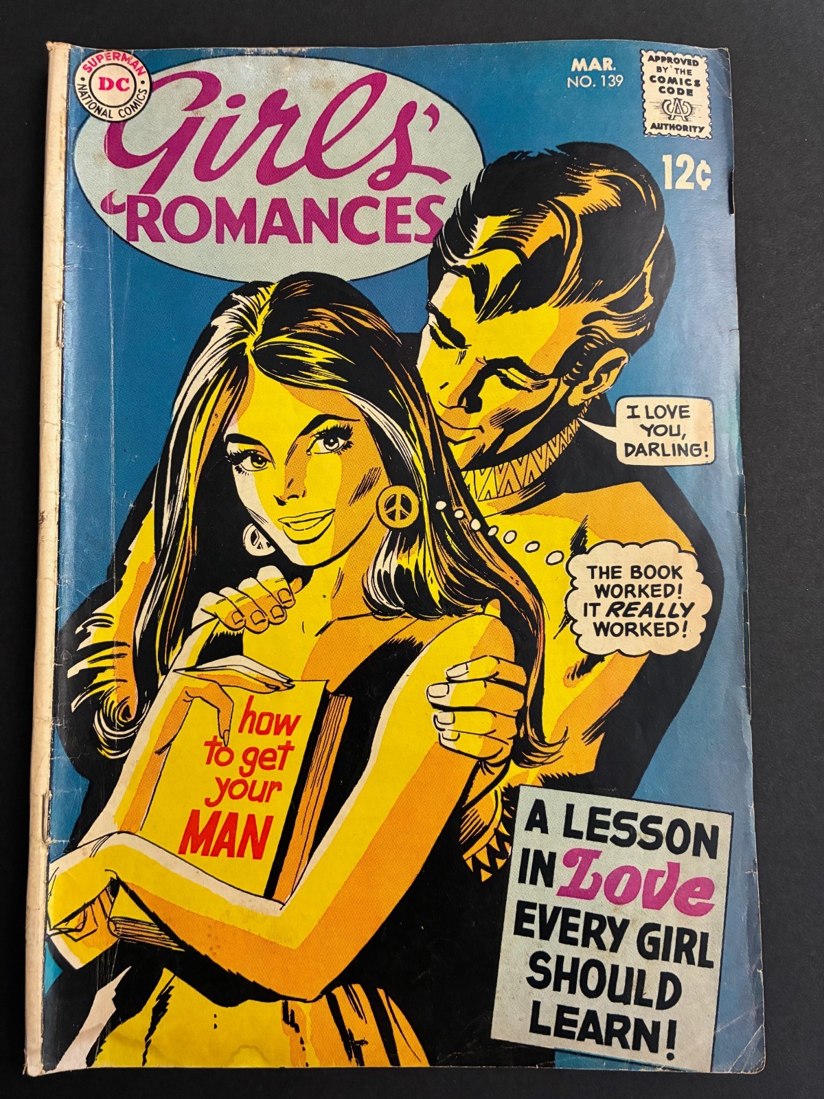 Girls’ Romances 139 GD-VG — DC Silver Age Romance 1969