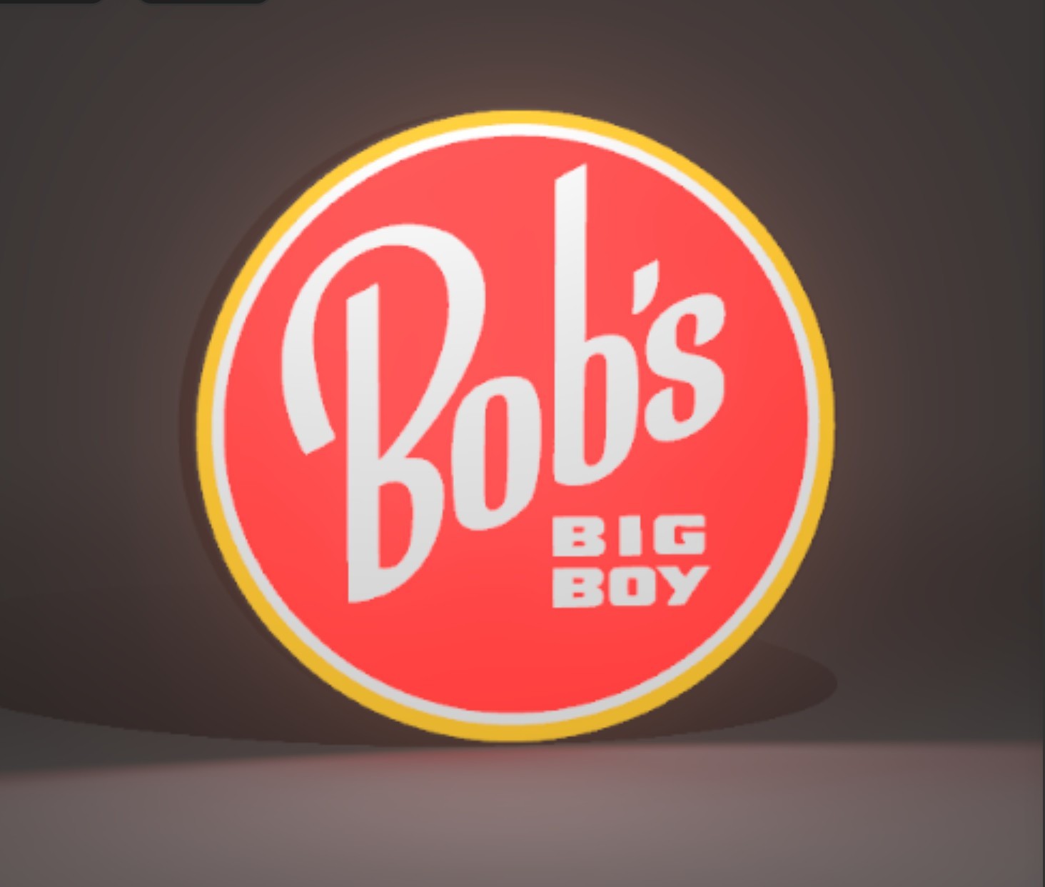 BOB’S BIG BOY LOGO LED SIGN LIGHT BOX LARGE 12.5″ IN SIZE TRUSTED SELLER