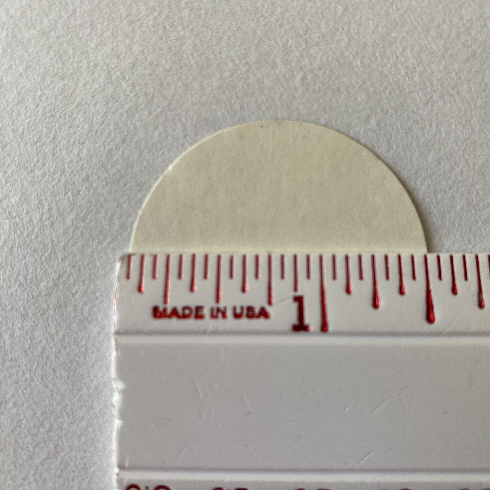 DIAL CARD INSERT Bell System Long Lines Department 1.5” Paper Insert in Ivory