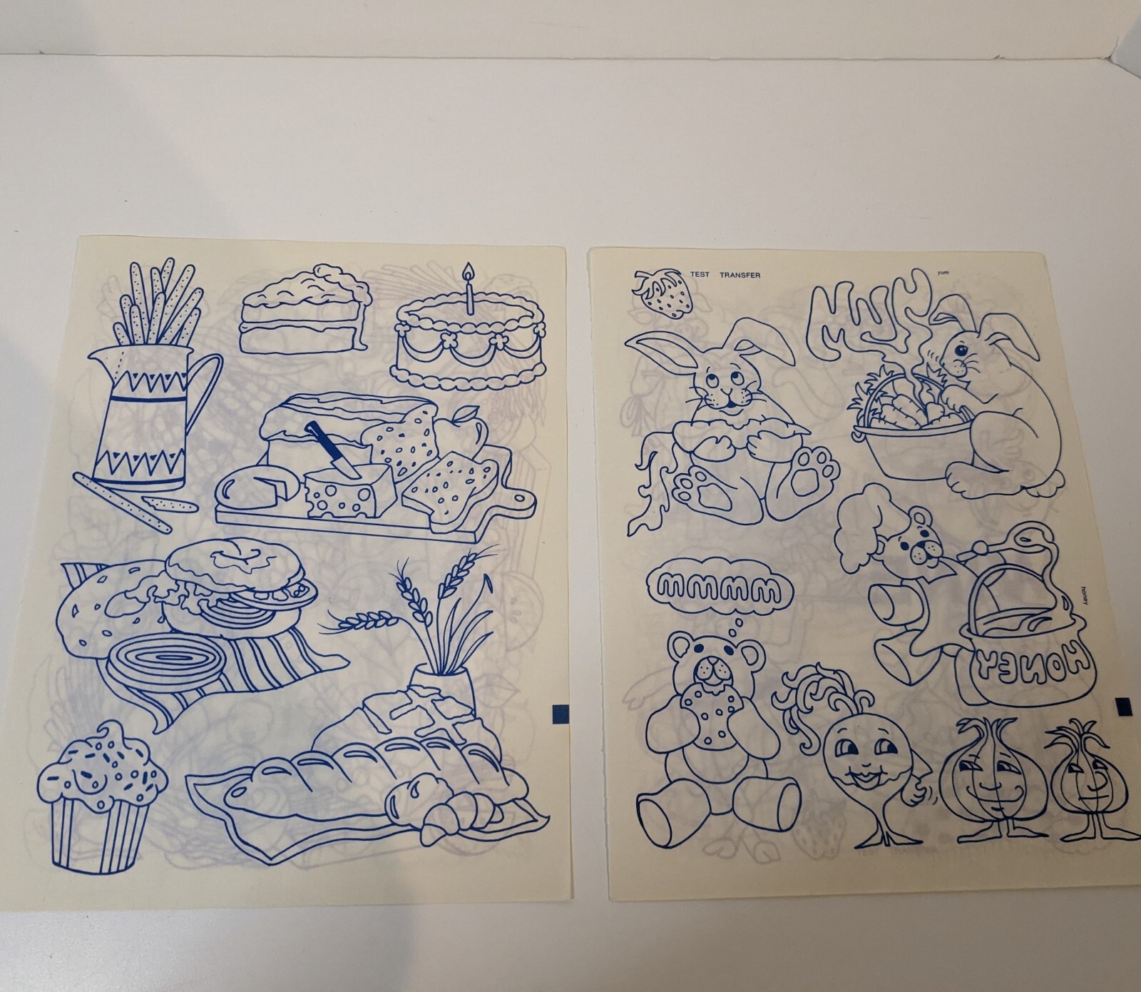 Vintage Iron Transfer Lot, Food and Drink Theme Iron-On Individual Pattern Lot