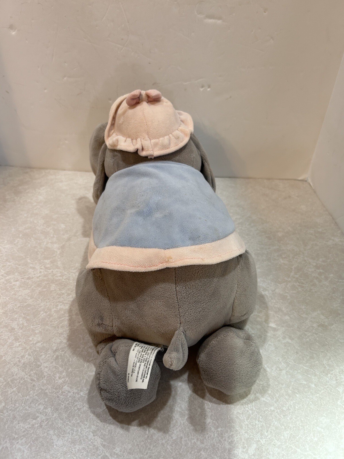 Disney Plush Dumbo. Approx 7” X 15”. Few Spots As Shown In Pictures. Disney Tag