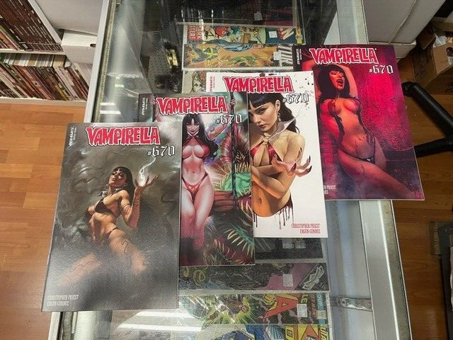 Vampirella #670 Covers A- D lot (Parrillo, Chatzoudis, Cohen, Cosplay) NM! NEW!