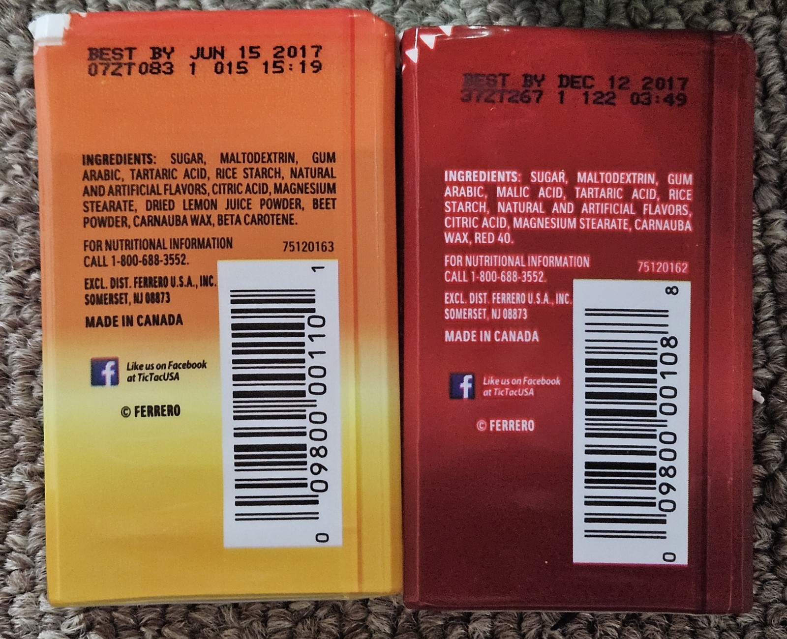 8 Empty Mint Containers 2017-18 Tic Tacs Mentos Now Altoids Discontinued