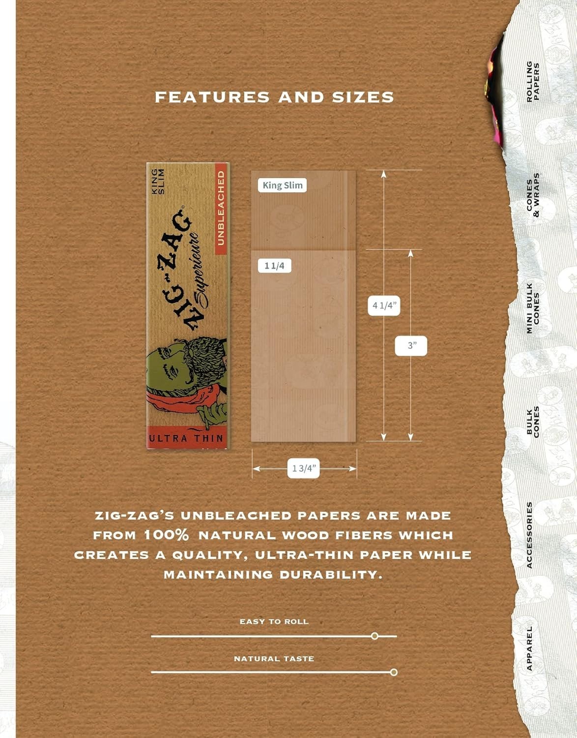 Zig Zag King Slim 110 mm Rolling Papers – 6 Packs | Best Price!