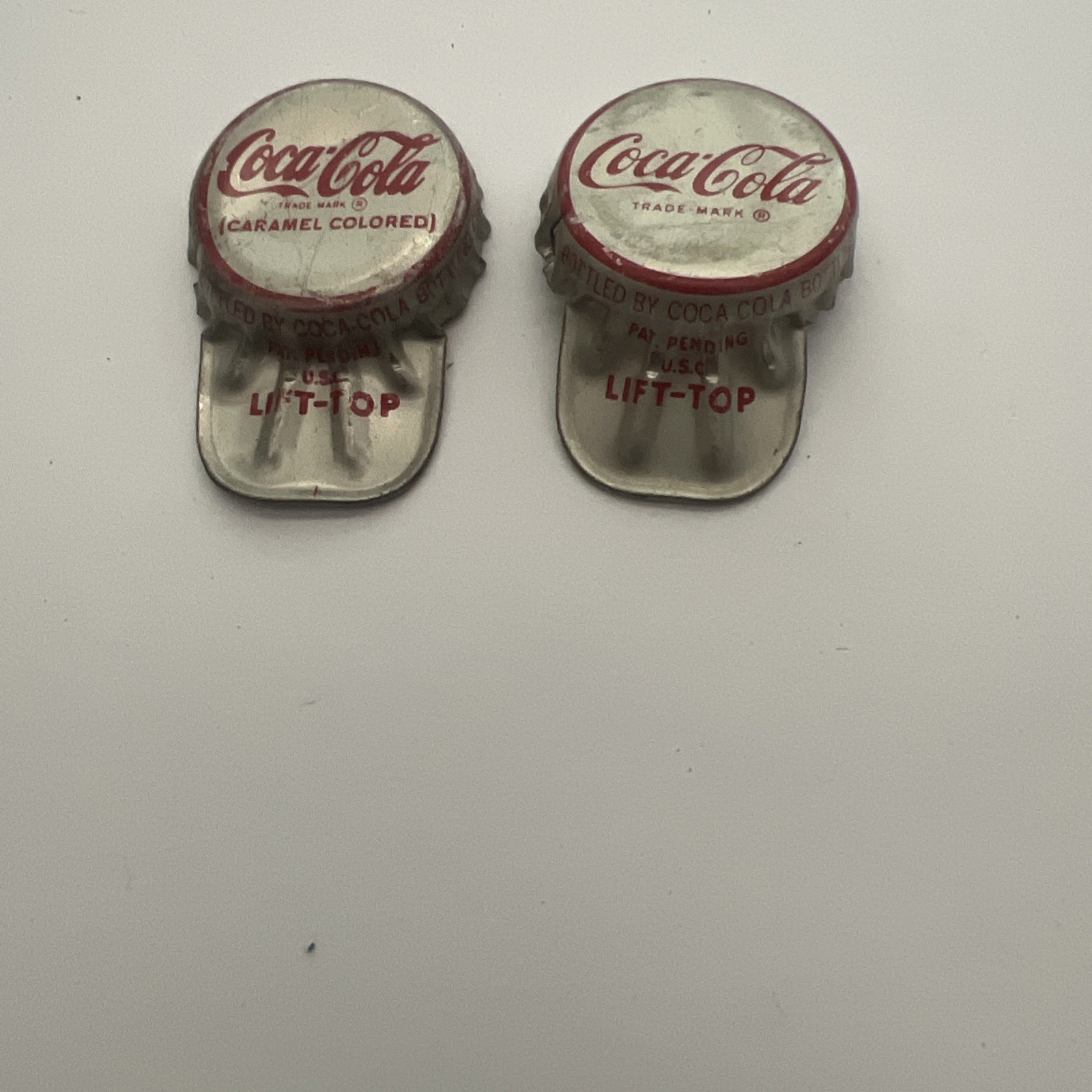 Coca-Cola Coke Lift Top Opener 1960s SODA BOTTLE CAPS Cork Crown
