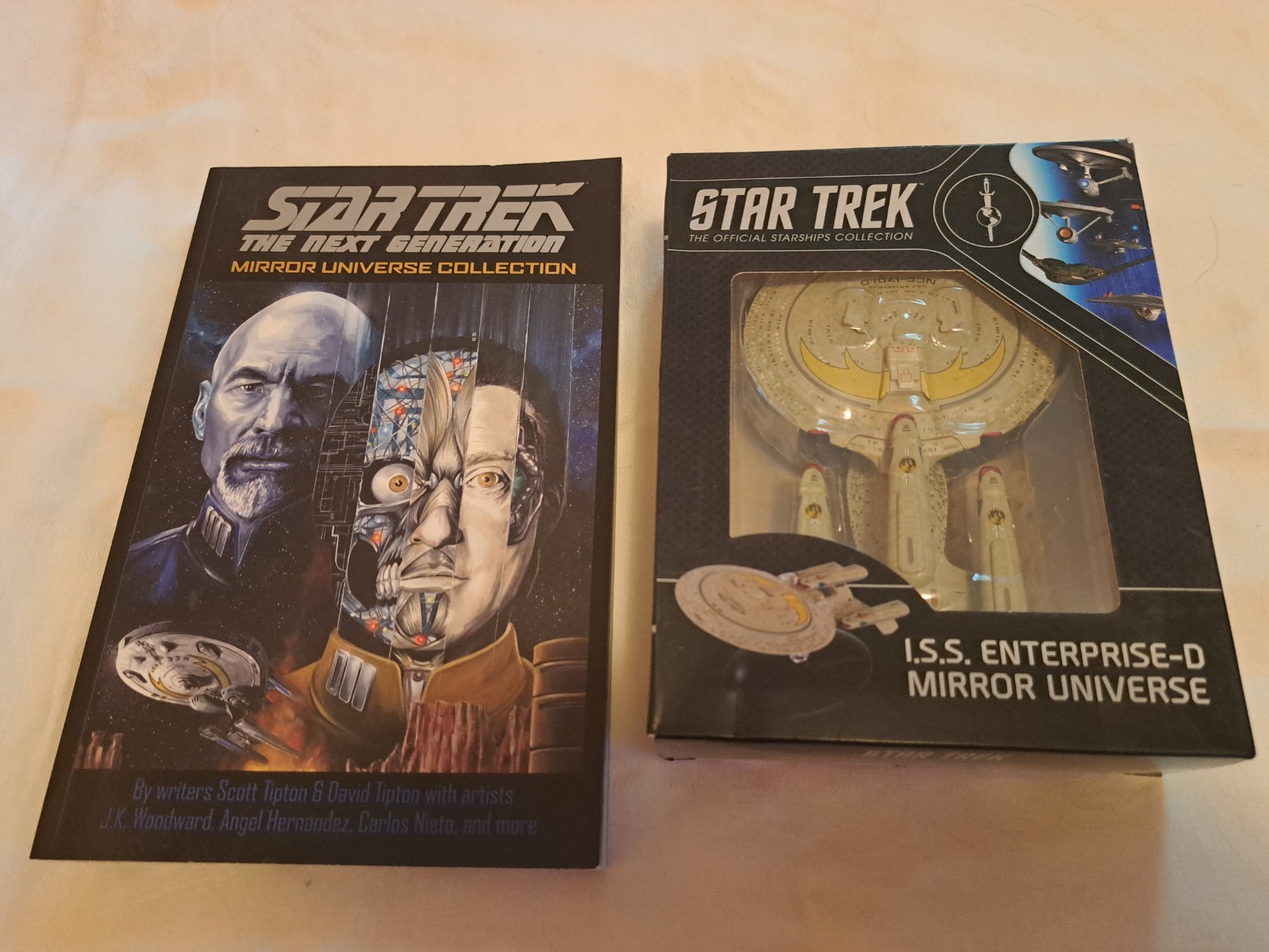 Eaglemoss ISS Enterprise D Mirror Universe NIB w/ Collector’s Ed. graphic novel