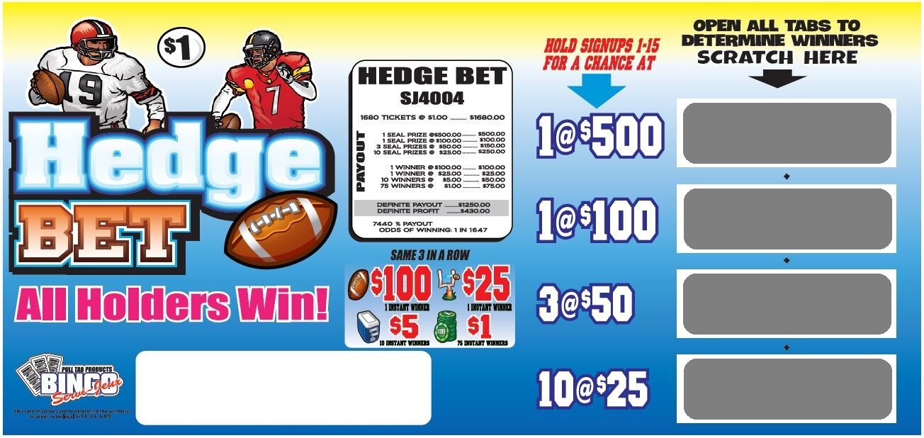 NEW pull tickets HEDGE BET – Seal Card Tabs