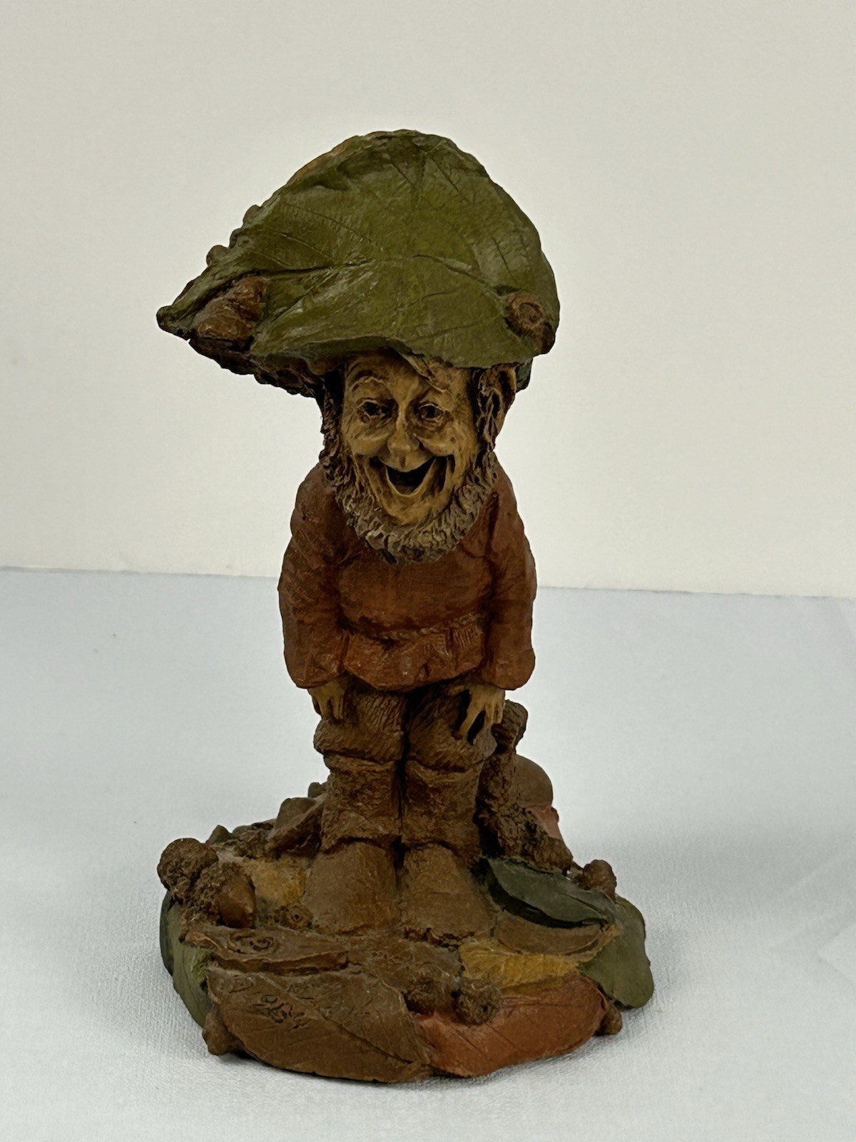 Tom Clark Gnome Boo Cairn Studio 1983 Signed #23 Woodland Figurine Leaf Hat