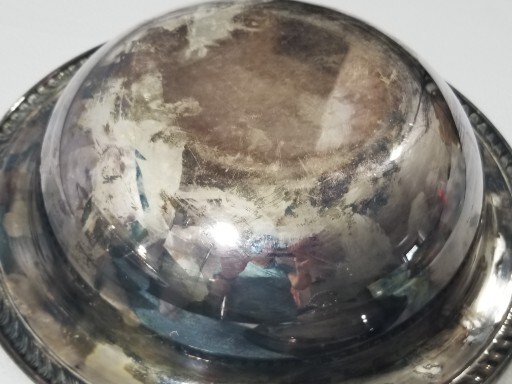 Wm Rogers Silver Plate Round Serving Bowl Casserole No Pyrex 10 3/8″ Lot 2