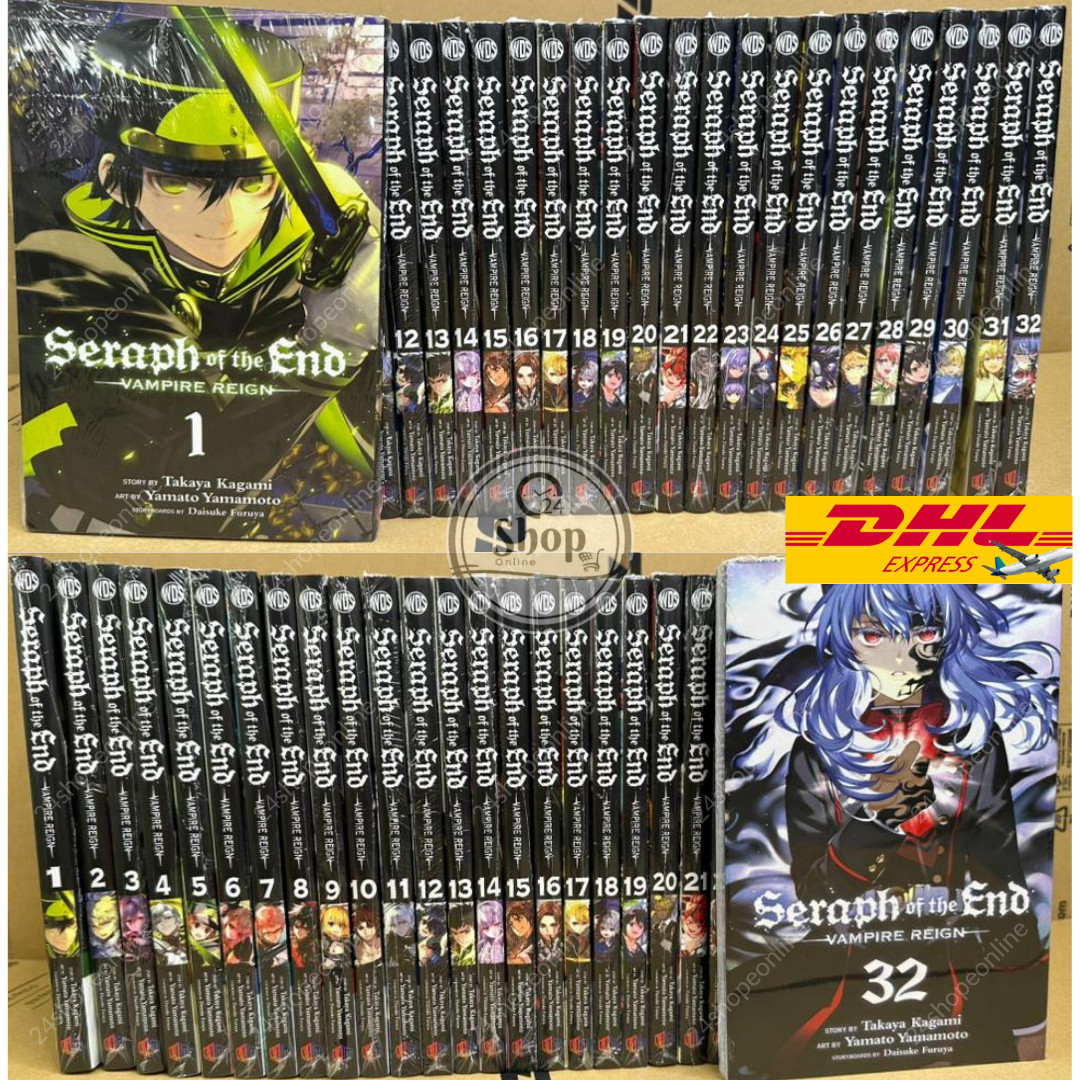 Seraph of the End – Vampire Reign Manga Vol.1-32 HALF/FULL SET English Books NEW