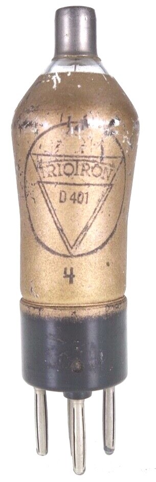 D401 = AB1 = A4DD = DD465 = TAB1 Triotron radio tube tube Valvola tested #2751