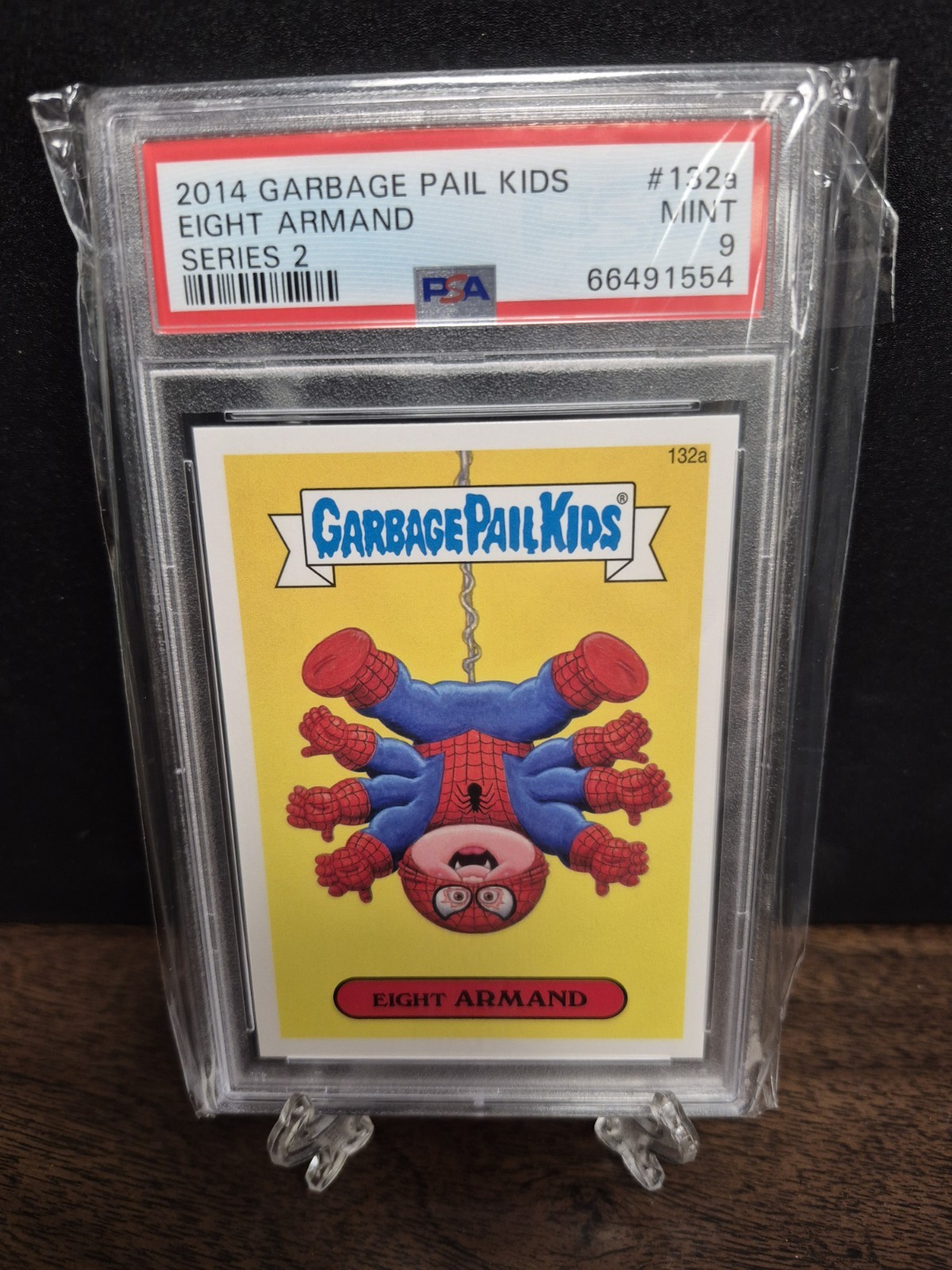 Eight Armand 2014 Topps Garbage Pail Kids 132a PSA 9 Spiderman Marvel Stan Lee