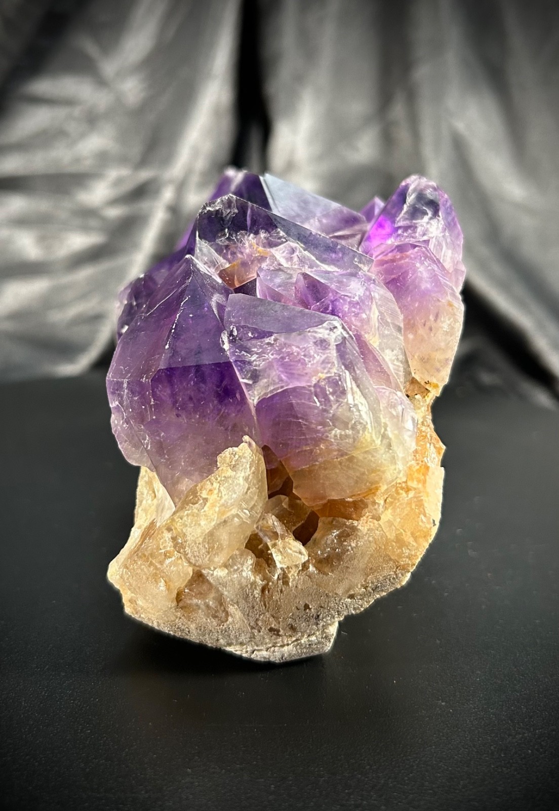 6.25″ Chunky Amethyst Cluster Specimen 2lb 3.8oz (1014 grams)