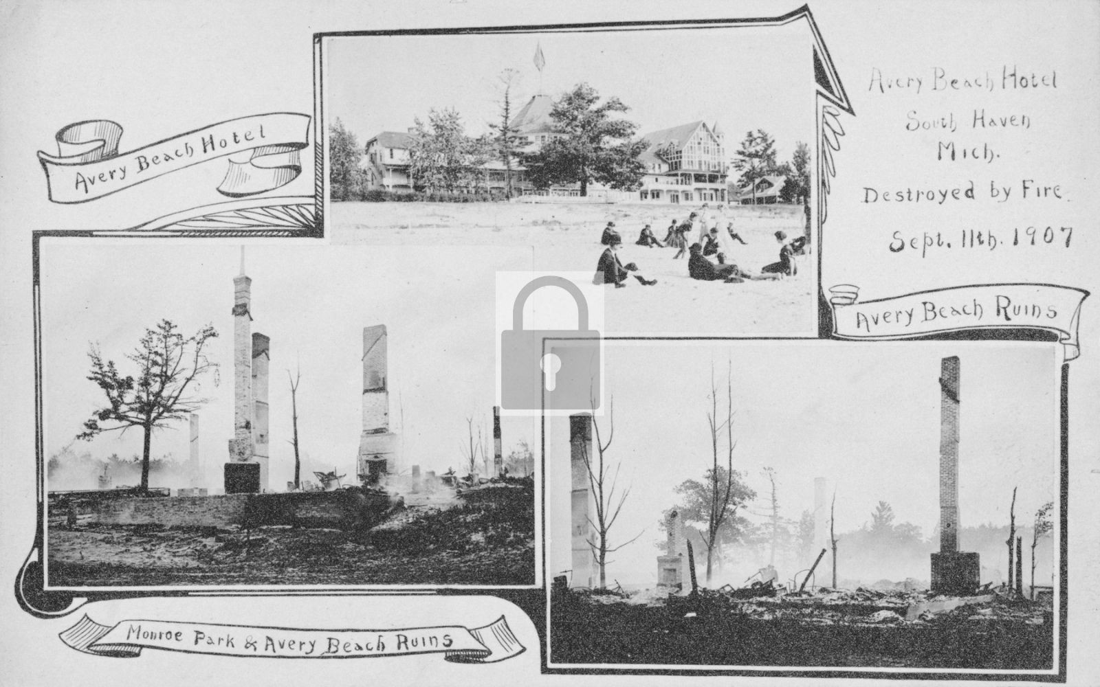 Avery Beach Hotel South Haven Michigan MI – Reprint