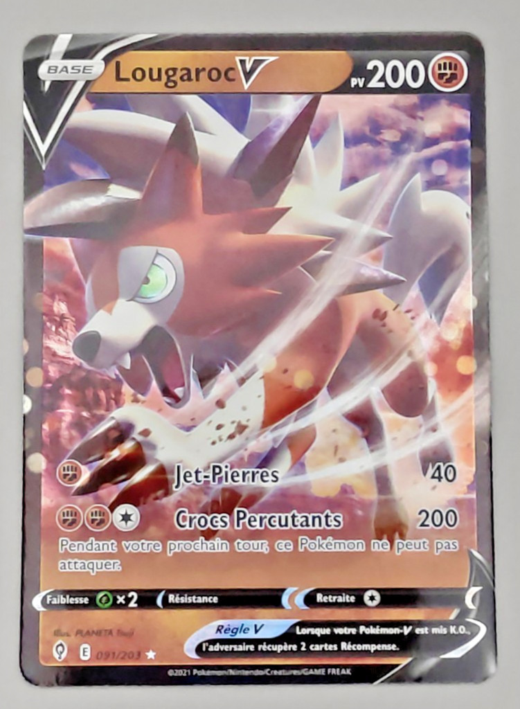 Pokemon Card Lougaroc V 091/203 EB07 EB7 Celestial Evolution FR NEW