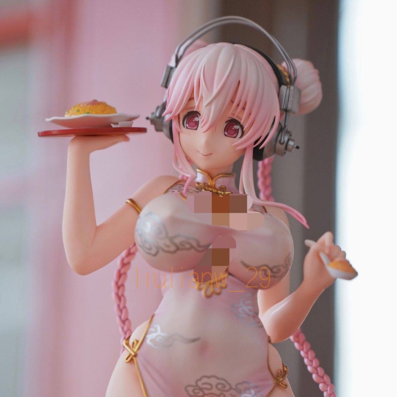 Super Sonico Chinese Cheongsam Ver. Beautiful Girl Anime Figure Model Toy